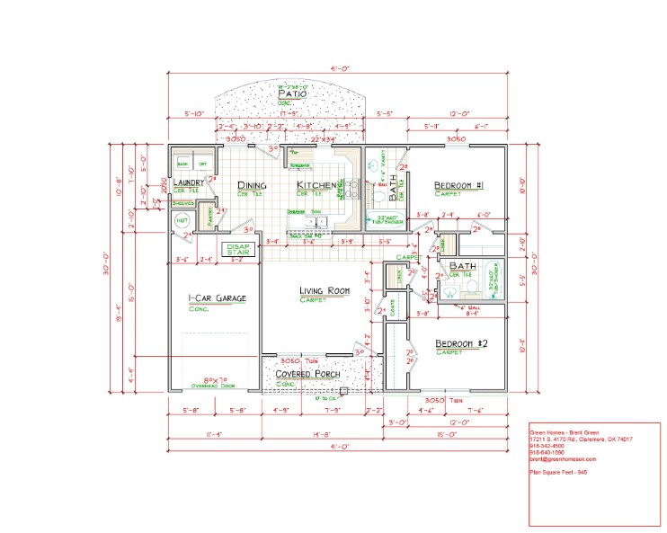 2 Bedroom Floor Plan