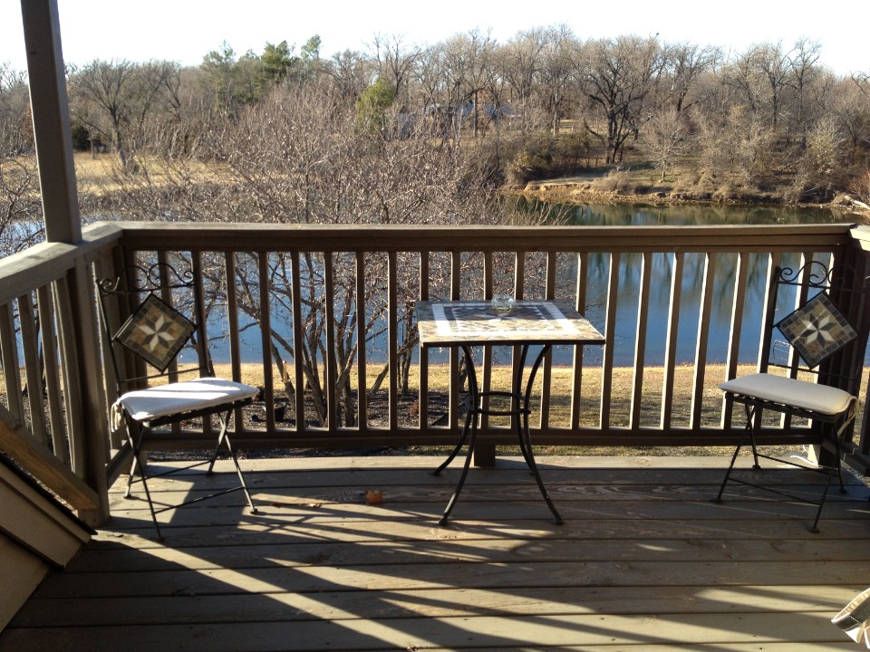 Balcony View of Pond